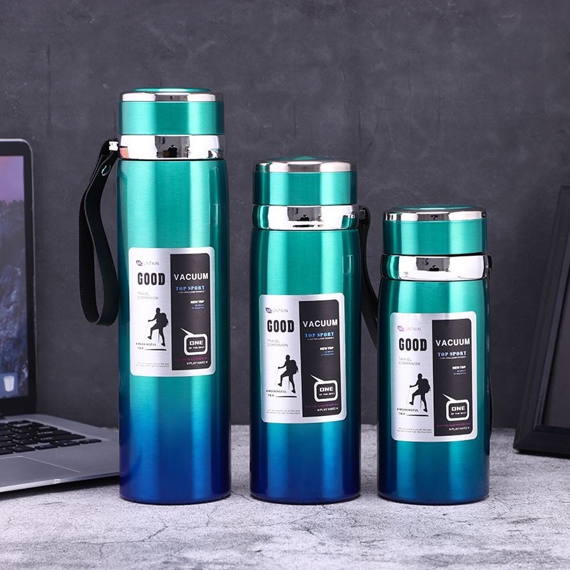 800 Ml And 1000 Ml Large Capacity Double Wall Vacuum Thermos Outdoor Travel  Car Water Bottle With Cup Lid - Buy 800 Ml And 1000 Ml Large Capacity  Double Wall Vacuum Thermos